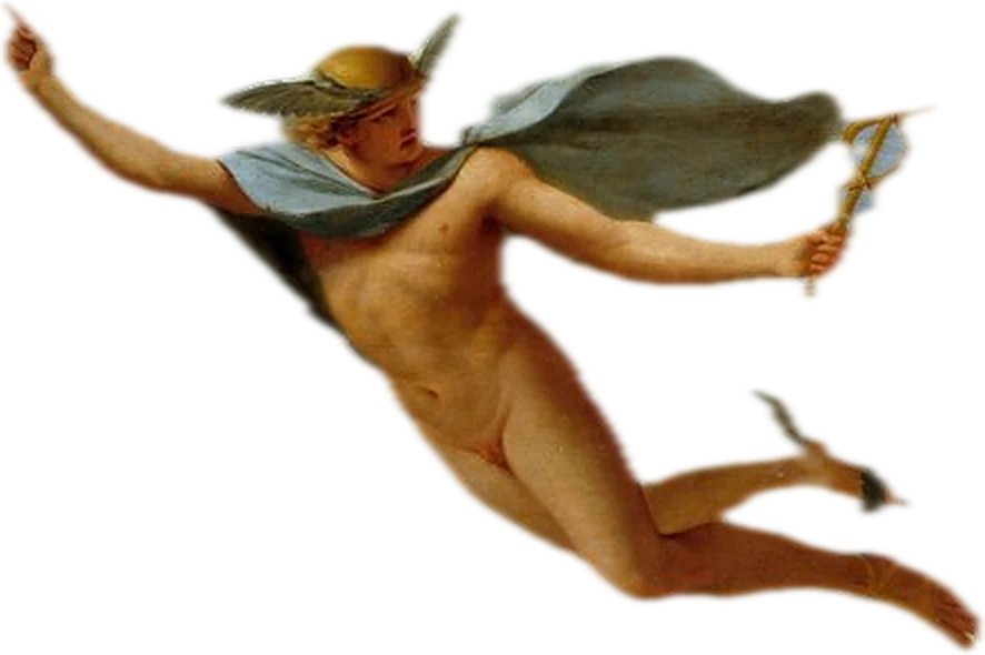 Hermes in flight, after Eustache Le Sueur