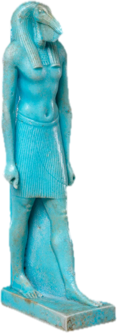 Striding Thoth, faience, Metropolitan Museum of Art
