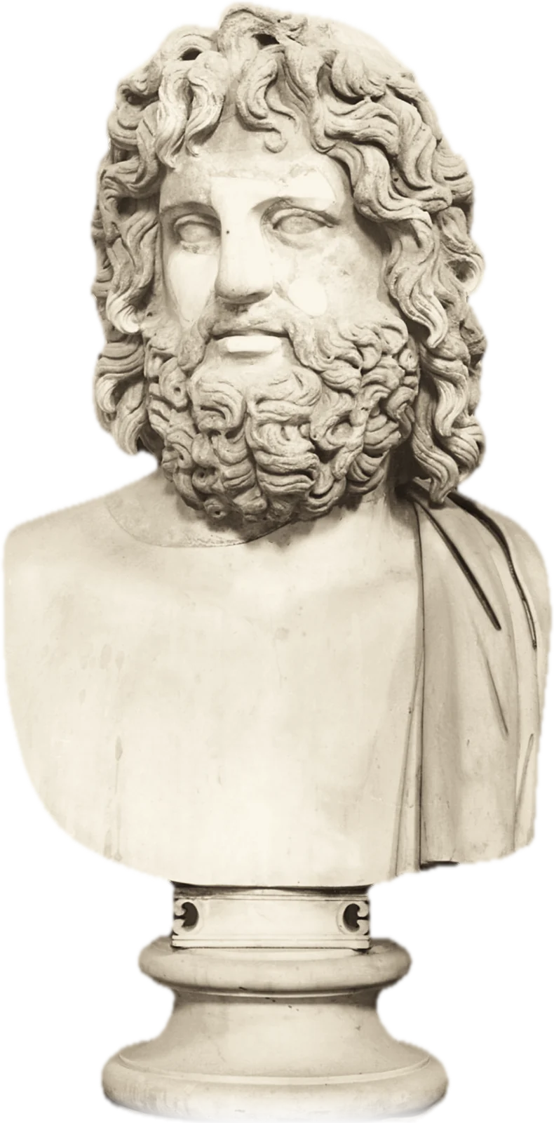 Marble bust of Zeus
